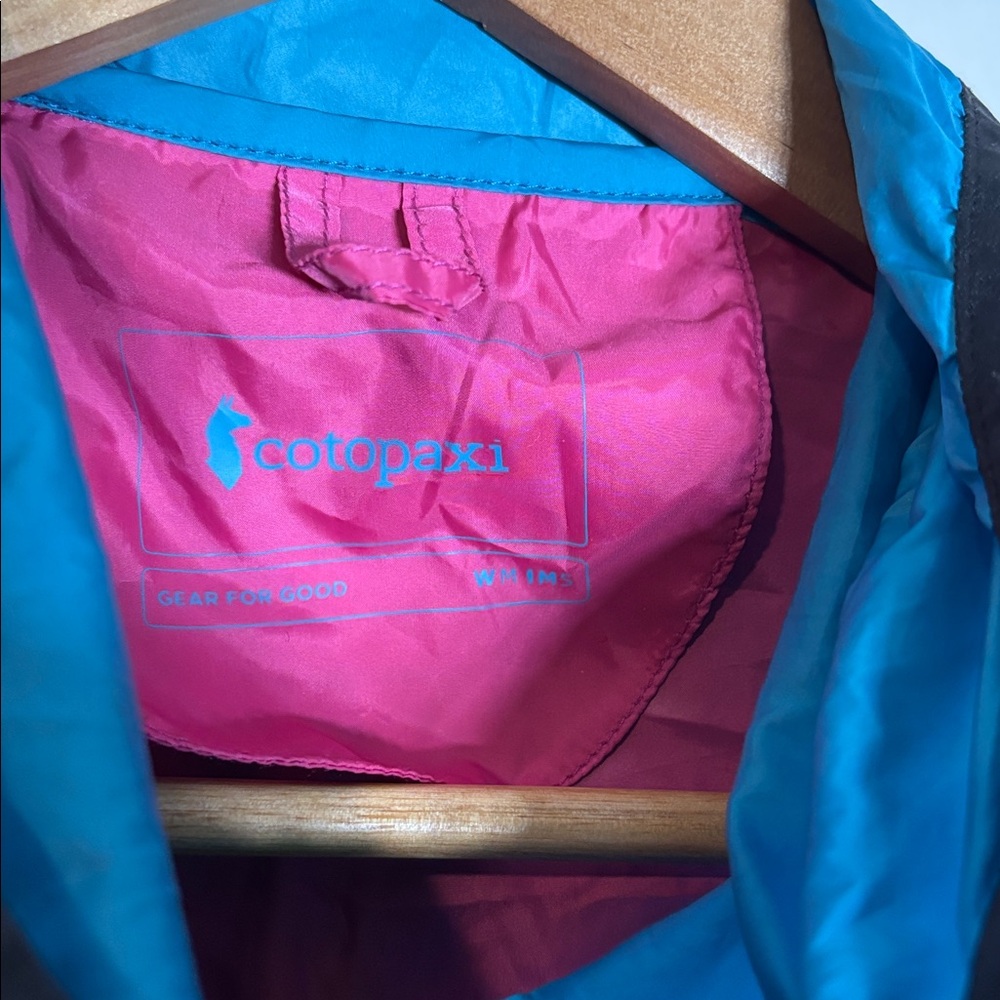 cotopaxi Teal, Orange, Magenta & Green Colorblock Windbreaker - Picture 4 of 5